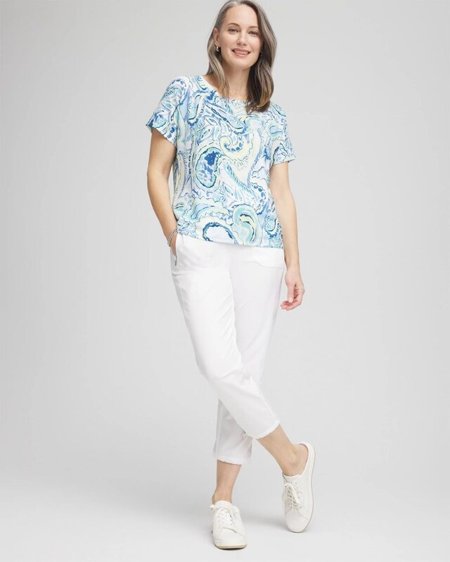 Zenergy Paisley Drop Shoulder Tee - image 2